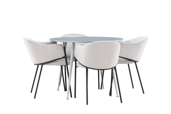 Imagine Plaza Dining Table with Evelina Dining Chair