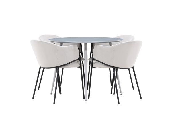 Imagine Plaza Dining Table with Evelina Dining Chair