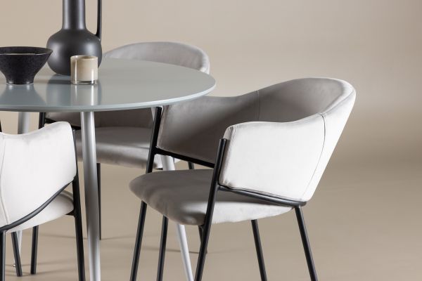 Imagine Plaza Dining Table with Evelina Dining Chair