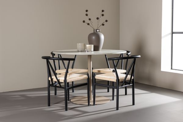 Imagine Lycke Dining Table with Alfons Dining Chair