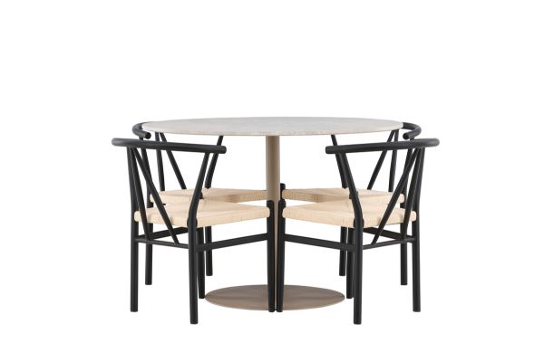 Imagine Lycke Dining Table with Alfons Dining Chair