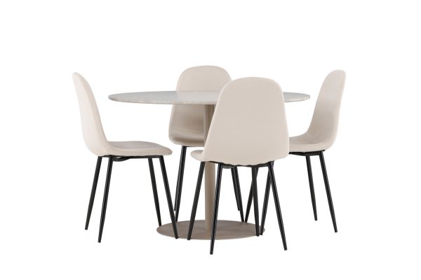 Imagine Lycke Dining Table with Polar Dining Chair