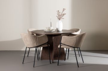 Imagine Bootcut Dining Table with Evelina Dining Chair