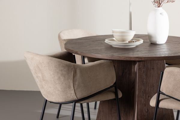 Imagine Bootcut Dining Table with Evelina Dining Chair