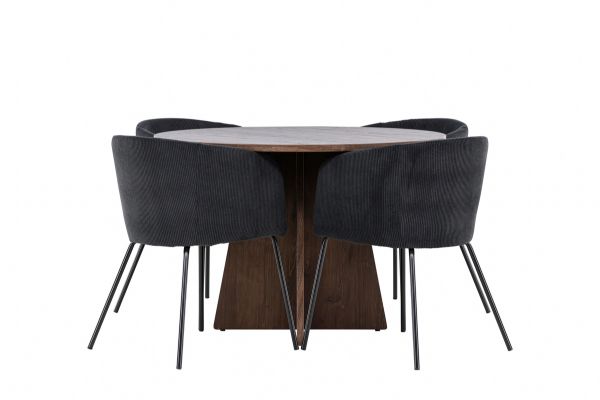 Imagine Bootcut Dining Table with Berit Dining Chair