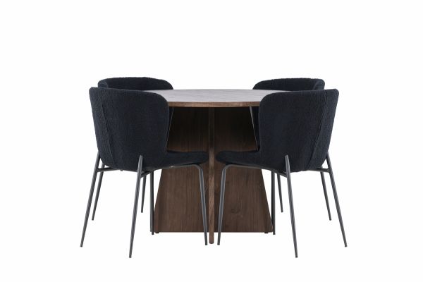 Imagine Bootcut Dining Table with Modesto Dining Chair