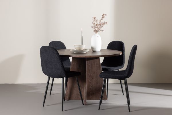 Imagine Bootcut Dining Table with Polar Dining Chair