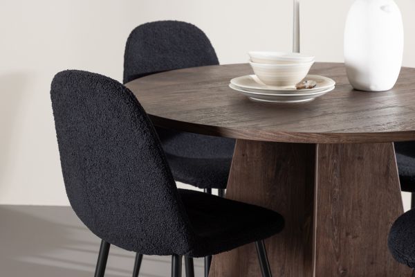 Imagine Bootcut Dining Table with Polar Dining Chair