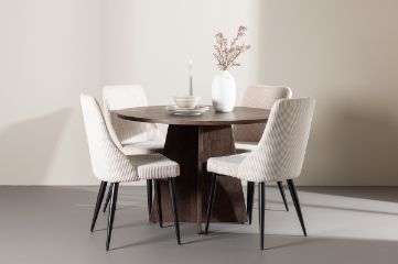 Imagine Bootcut Dining Table with Leone Dining Chair