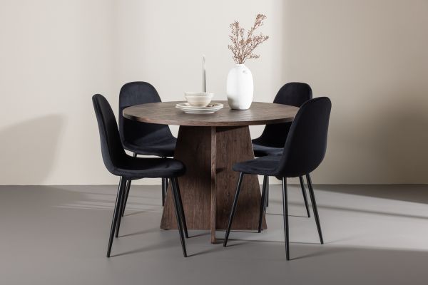 Imagine Bootcut Dining Table with Polar Dining Chair