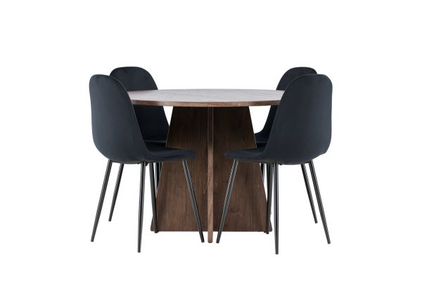 Imagine Bootcut Dining Table with Polar Dining Chair