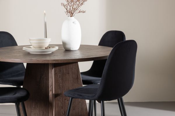 Imagine Bootcut Dining Table with Polar Dining Chair