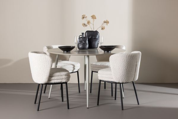 Imagine Plaza Dining Table with Agnes Dining Chair