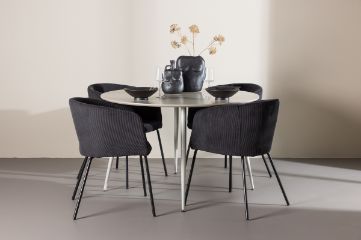 Imagine Plaza Dining Table with Berit Dining Chair