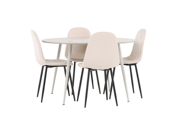 Imagine Plaza Dining Table with Polar Dining Chair