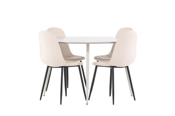 Imagine Plaza Dining Table with Polar Dining Chair