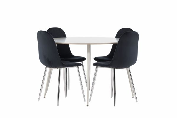 Imagine Plaza Dining Table with Polar Dining Chair