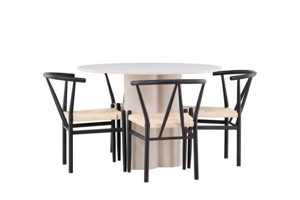 Imagine Olivia Dining Table with Alfons Dining Chair