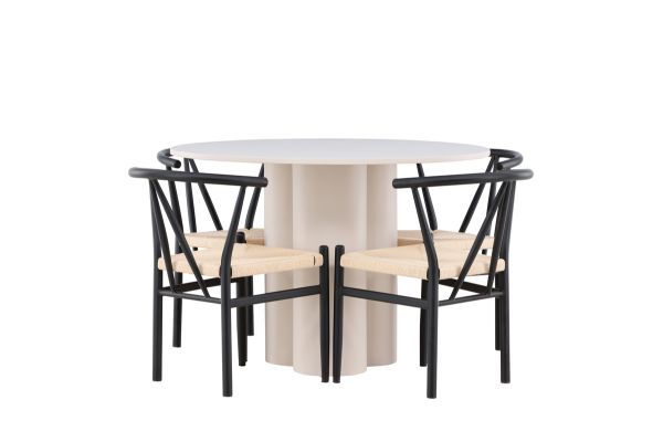 Imagine Olivia Dining Table with Alfons Dining Chair