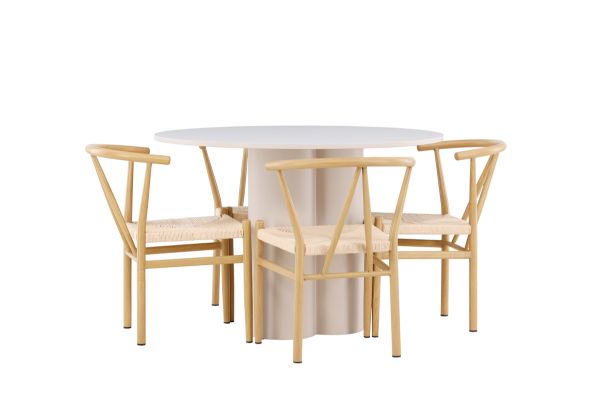 Imagine Olivia Dining Table with Alfons Dining Chair