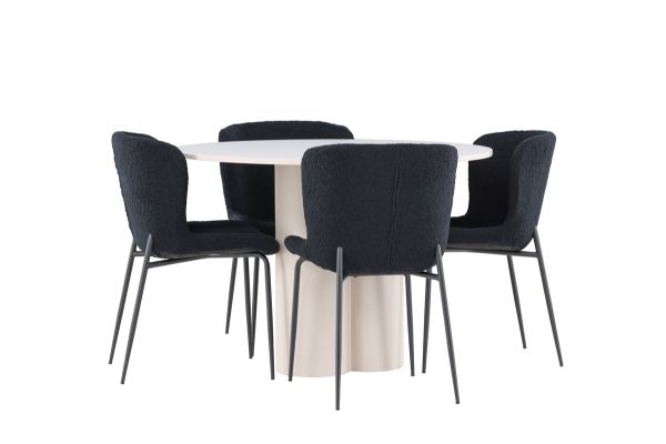 Imagine Olivia Dining Table with Modesto Dining Chair