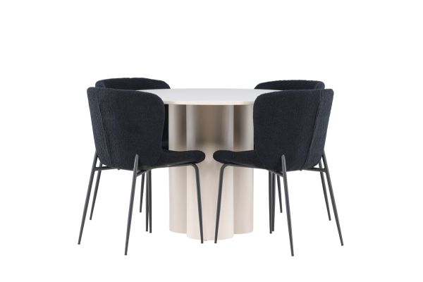 Imagine Olivia Dining Table with Modesto Dining Chair