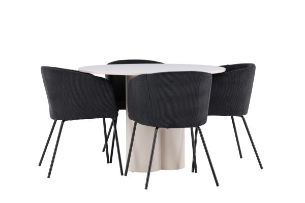 Imagine Olivia Dining Table with Berit Dining Chair