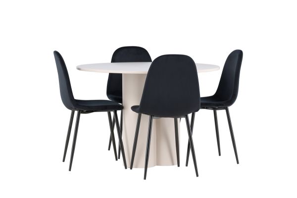 Imagine Olivia Dining Table with Polar Dining Chair