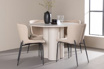 Imagine Olivia Dining Table with Modesto Dining Chair