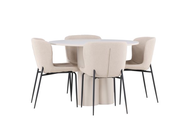 Imagine Olivia Dining Table with Modesto Dining Chair