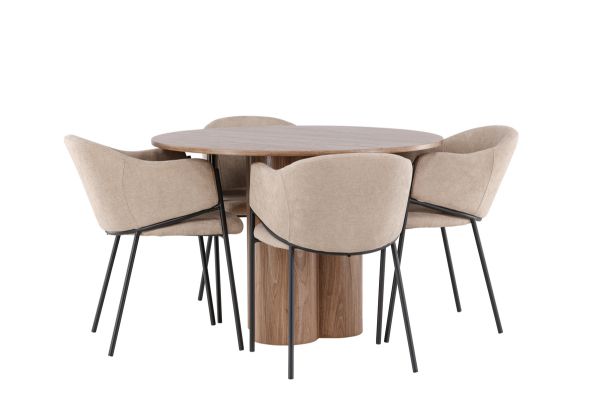 Imagine Olivia Dining Table with Evelina Dining Chair