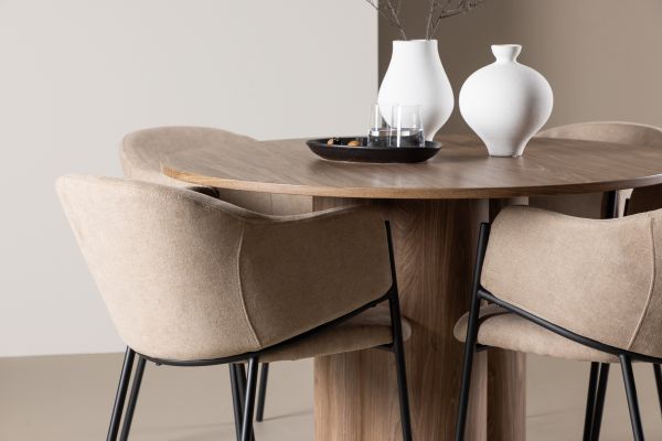 Imagine Olivia Dining Table with Evelina Dining Chair