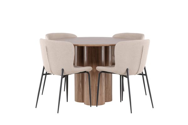 Imagine Olivia Dining Table with Modesto Dining Chair