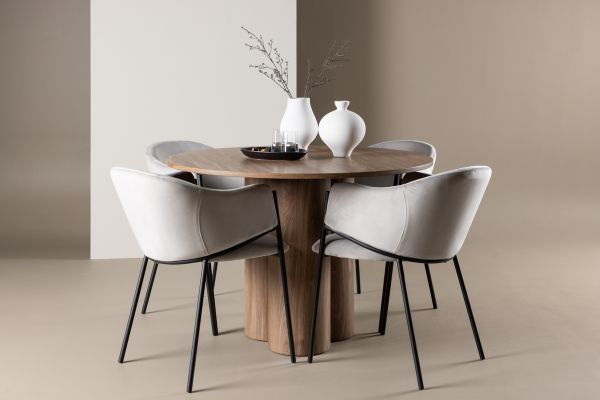 Imagine Olivia Dining Table with Evelina Dining Chair