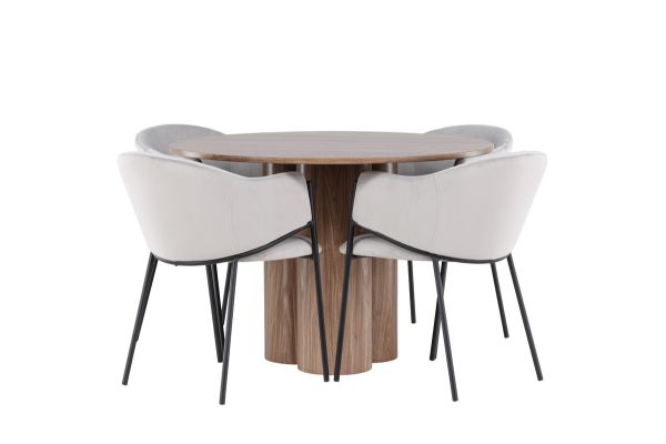 Imagine Olivia Dining Table with Evelina Dining Chair