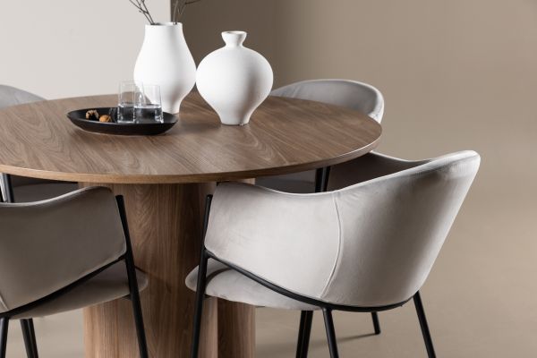 Imagine Olivia Dining Table with Evelina Dining Chair