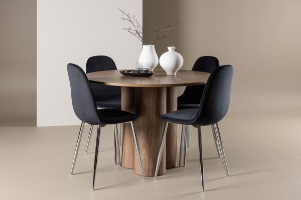 Imagine Olivia Dining Table with Polar Dining Chair