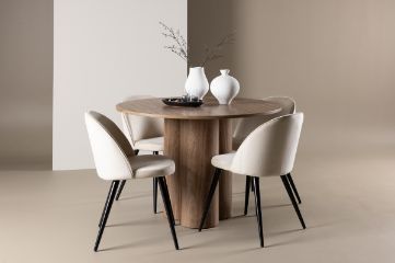 Imagine Olivia Dining Table with Velvet Dining Chair