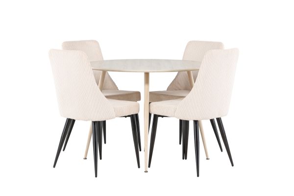 Imagine Plaza Dining Table with Leone Dining Chair