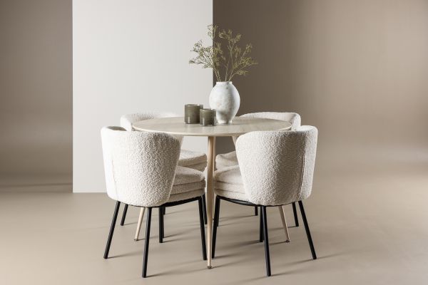 Imagine Plaza Dining Table with Agnes Dining Chair