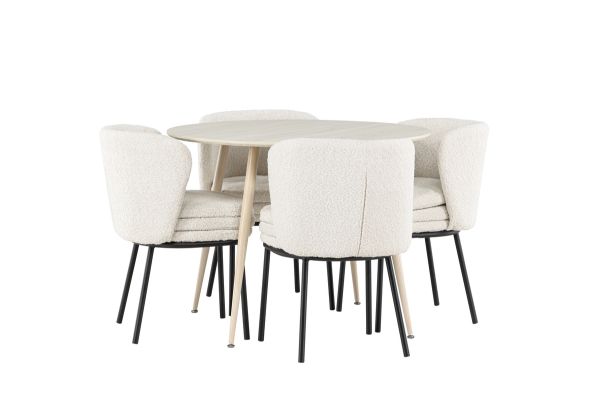 Imagine Plaza Dining Table with Agnes Dining Chair