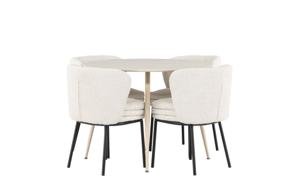 Imagine Plaza Dining Table with Agnes Dining Chair