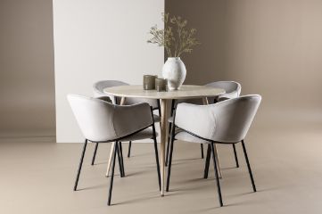 Imagine Plaza Dining Table with Evelina Dining Chair