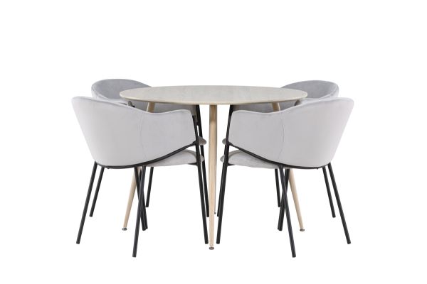 Imagine Plaza Dining Table with Evelina Dining Chair