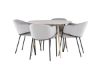 Imagine Plaza Dining Table with Evelina Dining Chair