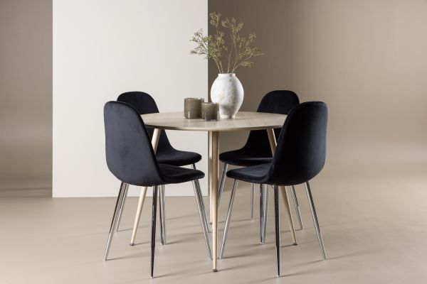 Imagine Plaza Dining Table with Polar Dining Chair