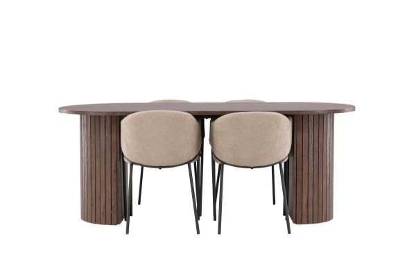 Imagine Härön Dining Table with Evelina Dining Chair