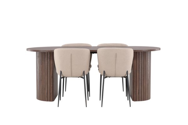 Imagine Härön Dining Table with Modesto Dining Chair