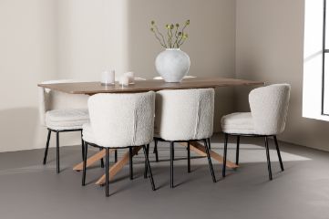 Imagine Piazza Dining Table with Agnes Dining Chair