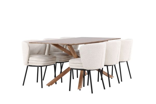 Imagine Piazza Dining Table with Agnes Dining Chair